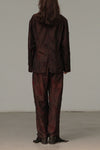 MUTEDANCE embroidered printed and dyed trousers MD21SS46